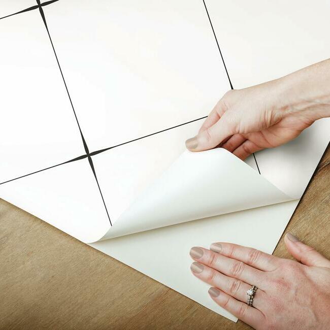 Diamond Tile Geo Peel & Stick Wallpaper Peel and Stick Wallpaper RoomMates   