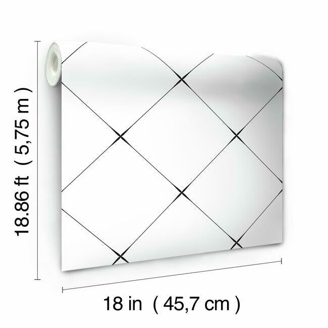Diamond Tile Geo Peel & Stick Wallpaper Peel and Stick Wallpaper RoomMates   