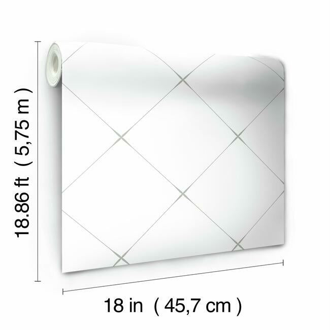 Diamond Tile Geo Peel & Stick Wallpaper Peel and Stick Wallpaper RoomMates   