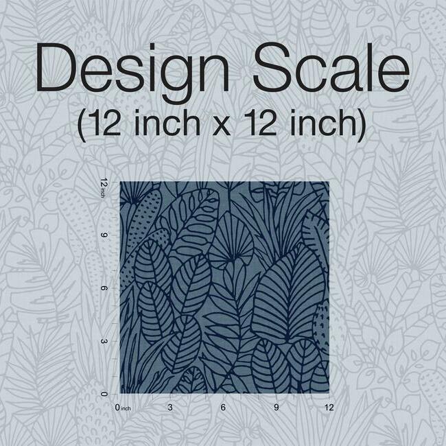 Tropical Leaves Sketch Peel and Stick Wallpaper Peel and Stick Wallpaper RoomMates   