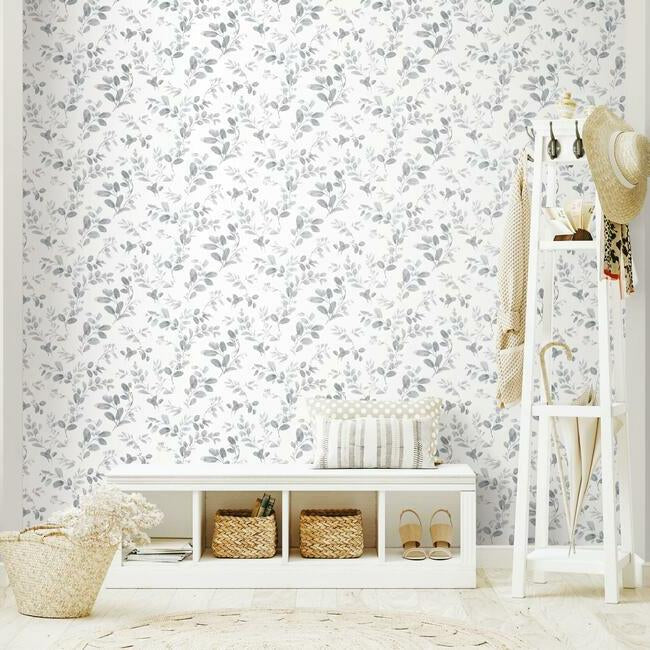 Lisa Audit Dancing Leaves Peel & Stick Wallpaper Peel and Stick Wallpaper RoomMates   