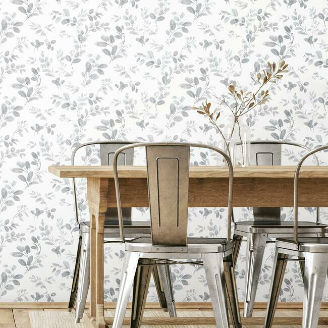 Lisa Audit Dancing Leaves Peel & Stick Wallpaper Peel and Stick Wallpaper RoomMates   