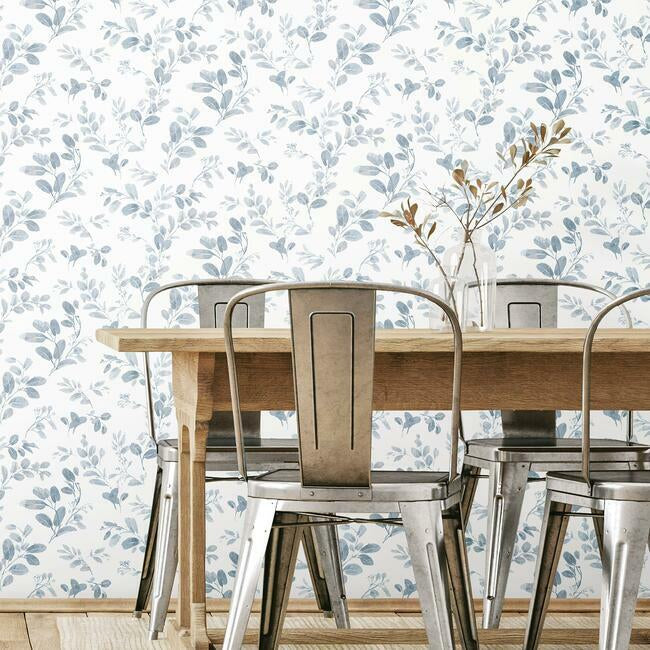 Lisa Audit Dancing Leaves Peel & Stick Wallpaper Peel and Stick Wallpaper RoomMates   