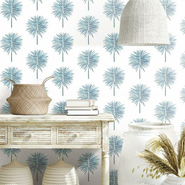 Cat Coquillette Fun Fronds Peel & Stick Wallpaper Peel and Stick Wallpaper RoomMates   
