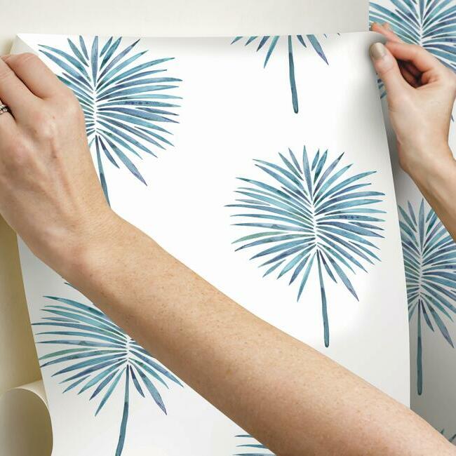 Cat Coquillette Fun Fronds Peel & Stick Wallpaper Peel and Stick Wallpaper RoomMates   