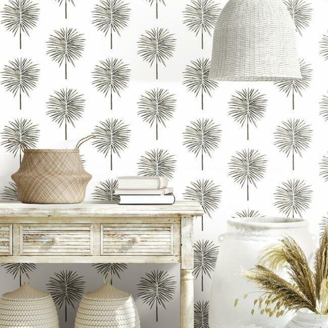 Cat Coquillette Fun Fronds Peel & Stick Wallpaper Peel and Stick Wallpaper RoomMates   