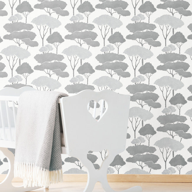 Umbrella Pines Peel & Stick Wallpaper Peel and Stick Wallpaper RoomMates   
