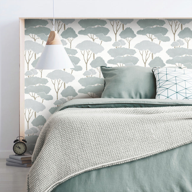 Umbrella Pines Peel & Stick Wallpaper Peel and Stick Wallpaper RoomMates   