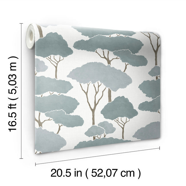 Umbrella Pines Peel & Stick Wallpaper Peel and Stick Wallpaper RoomMates   