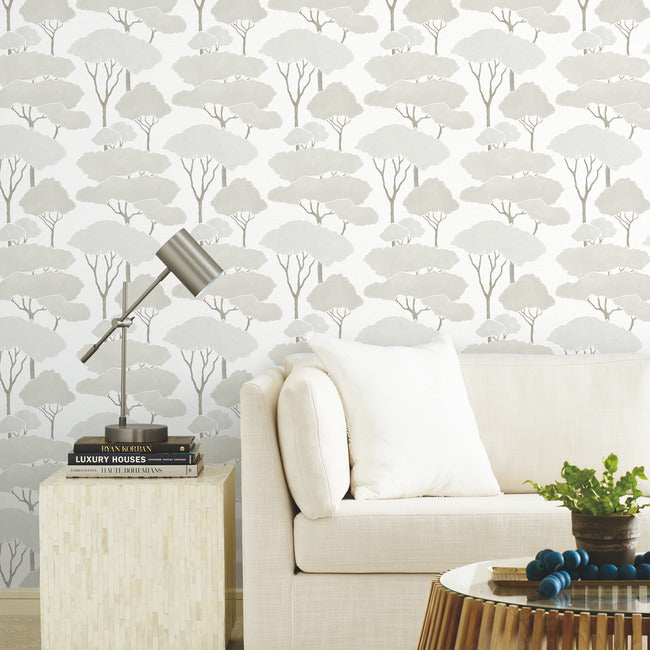 Umbrella Pines Peel & Stick Wallpaper Peel and Stick Wallpaper RoomMates   