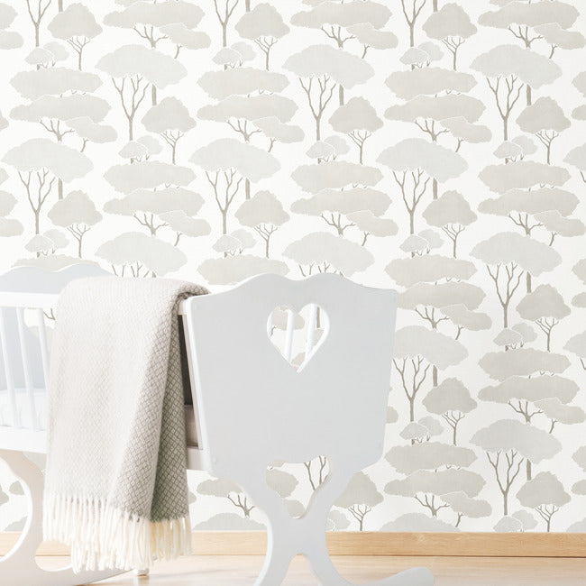 Umbrella Pines Peel & Stick Wallpaper Peel and Stick Wallpaper RoomMates   