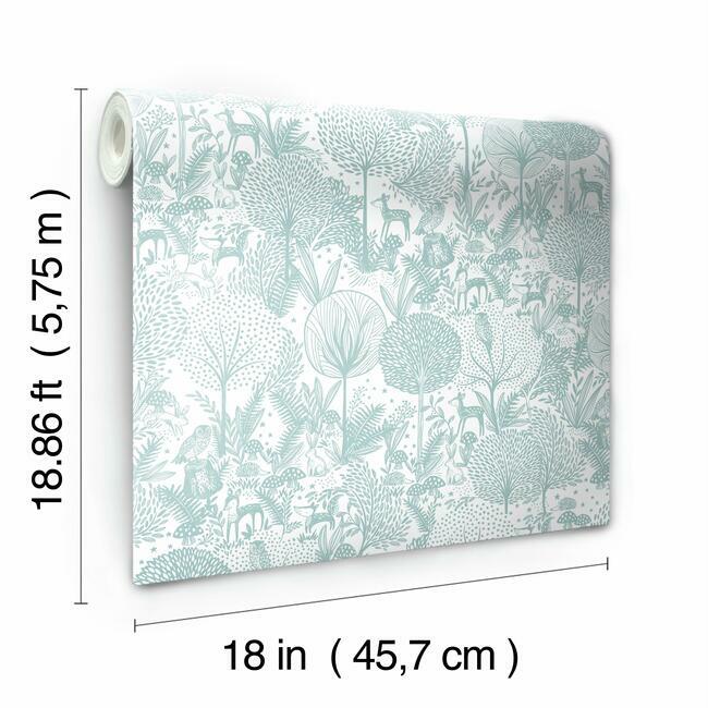 Forest Friends Peel & Stick Wallpaper Peel and Stick Wallpaper RoomMates   