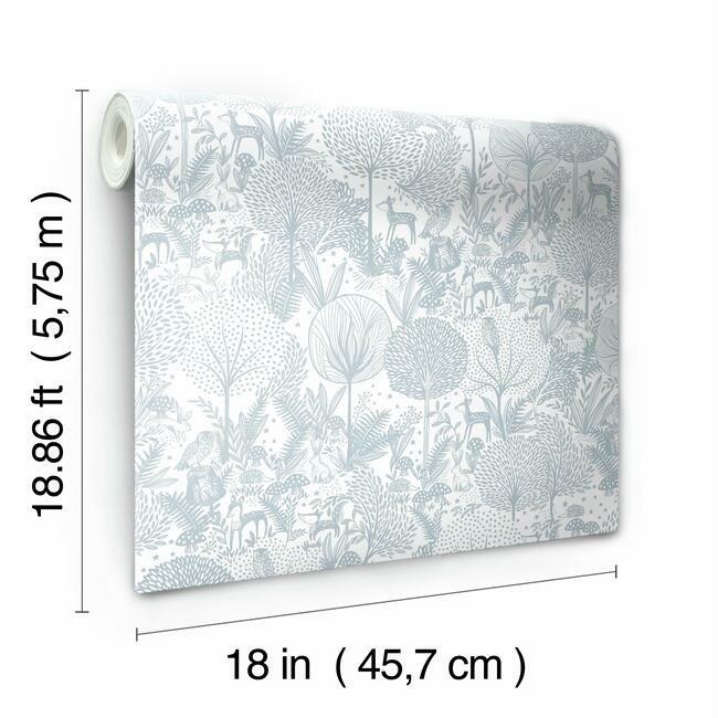 Forest Friends Peel & Stick Wallpaper Peel and Stick Wallpaper RoomMates   