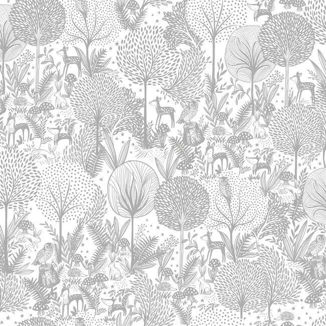Forest Friends Peel & Stick Wallpaper Peel and Stick Wallpaper RoomMates