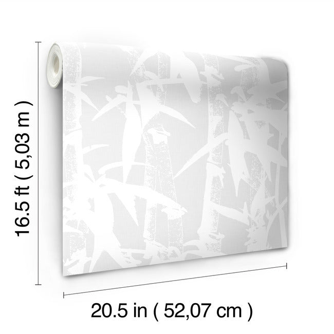 Modern Bamboo Peel & Stick Wallpaper Peel and Stick Wallpaper RoomMates   