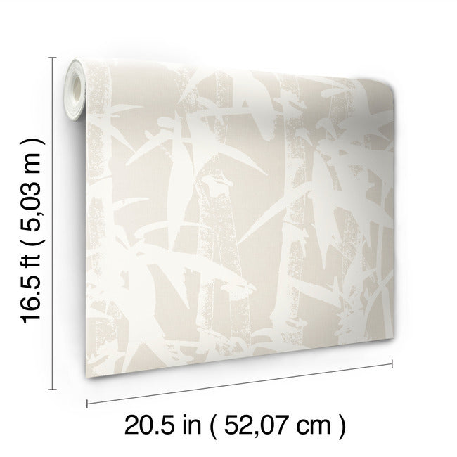 Modern Bamboo Peel & Stick Wallpaper Peel and Stick Wallpaper RoomMates   