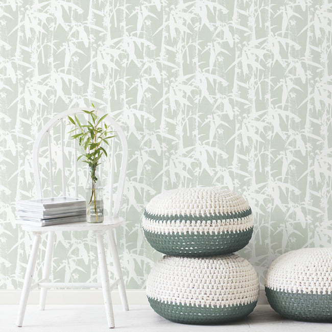 Modern Bamboo Peel & Stick Wallpaper Peel and Stick Wallpaper RoomMates   