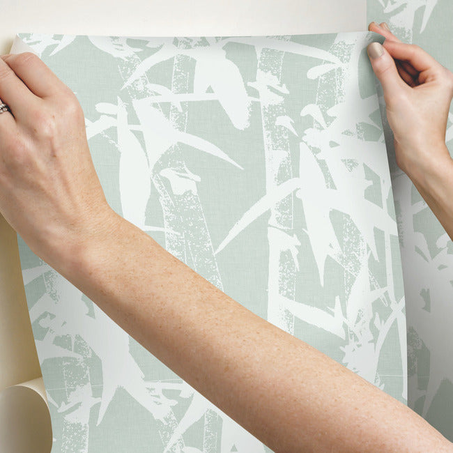 Modern Bamboo Peel & Stick Wallpaper Peel and Stick Wallpaper RoomMates   