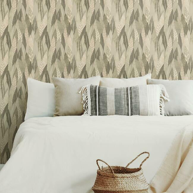 Fern & Feathers Peel and Stick Wallpaper Peel and Stick Wallpaper RoomMates   