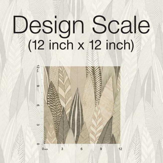 Fern & Feathers Peel and Stick Wallpaper Peel and Stick Wallpaper RoomMates   