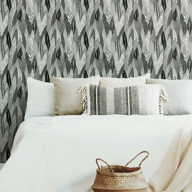 Fern & Feathers Peel and Stick Wallpaper Peel and Stick Wallpaper RoomMates   