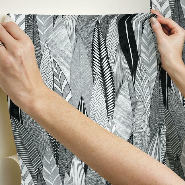 Fern & Feathers Peel and Stick Wallpaper Peel and Stick Wallpaper RoomMates   