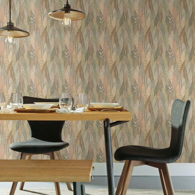 Fern & Feathers Peel and Stick Wallpaper Peel and Stick Wallpaper RoomMates   