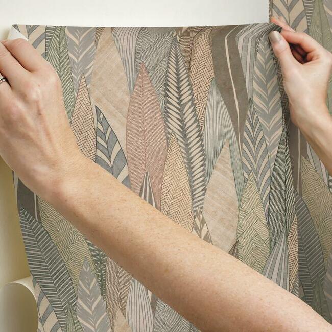 Fern & Feathers Peel and Stick Wallpaper Peel and Stick Wallpaper RoomMates   