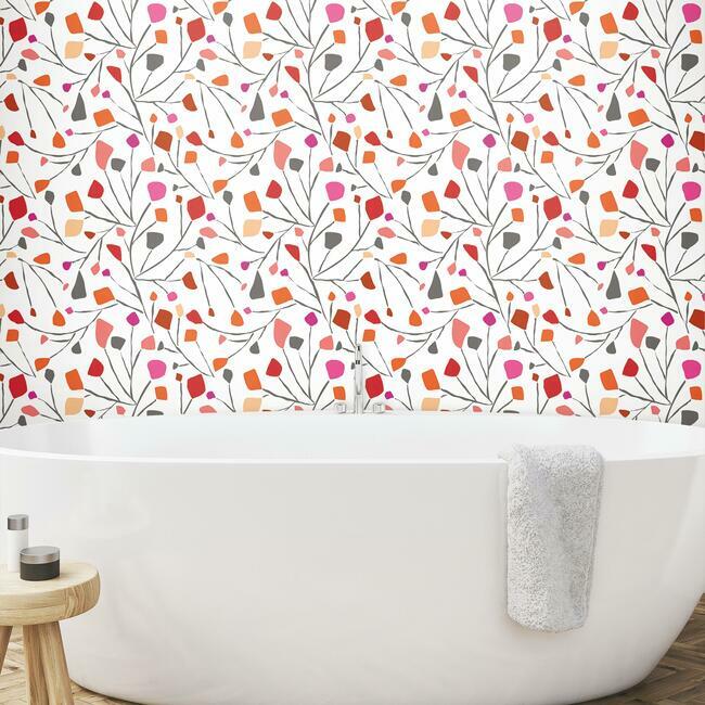 Jane Dixon Terrazzo Branch Peel and Stick Wallpaper Peel and Stick Wallpaper RoomMates   