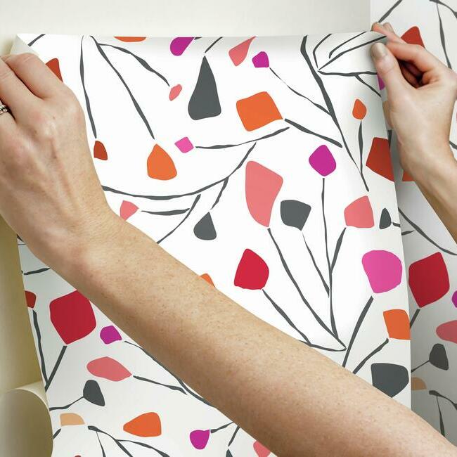 Jane Dixon Terrazzo Branch Peel and Stick Wallpaper Peel and Stick Wallpaper RoomMates   