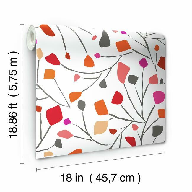Jane Dixon Terrazzo Branch Peel and Stick Wallpaper Peel and Stick Wallpaper RoomMates   