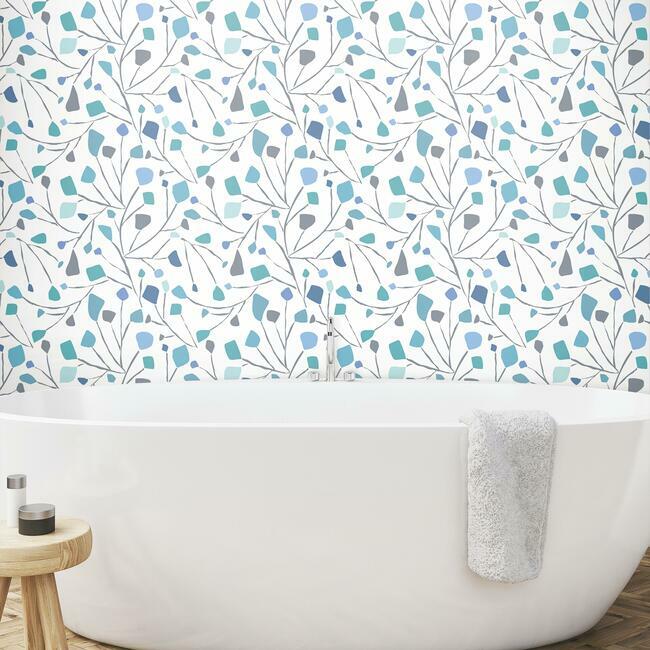Jane Dixon Terrazzo Branch Peel and Stick Wallpaper Peel and Stick Wallpaper RoomMates   