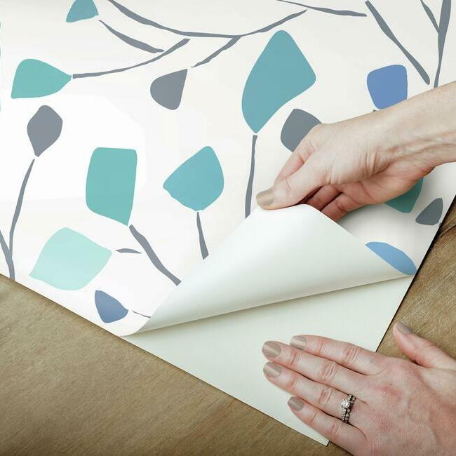 Jane Dixon Terrazzo Branch Peel and Stick Wallpaper Peel and Stick Wallpaper RoomMates   