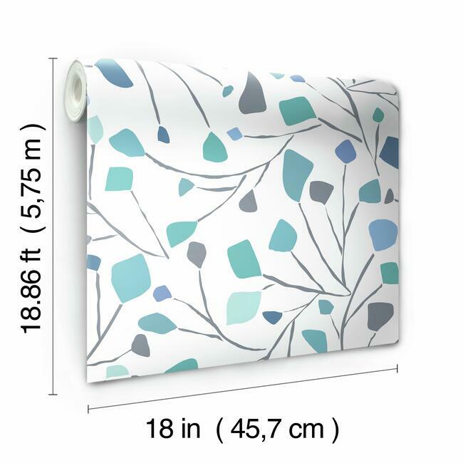Jane Dixon Terrazzo Branch Peel and Stick Wallpaper Peel and Stick Wallpaper RoomMates   