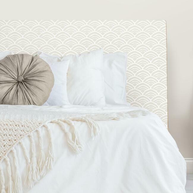 Jane Dixon Coastal Scallop Peel & Stick Wallpaper Peel and Stick Wallpaper RoomMates   