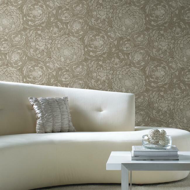 Zen Dahlia Peel and Stick Wallpaper Peel and Stick Wallpaper RoomMates   