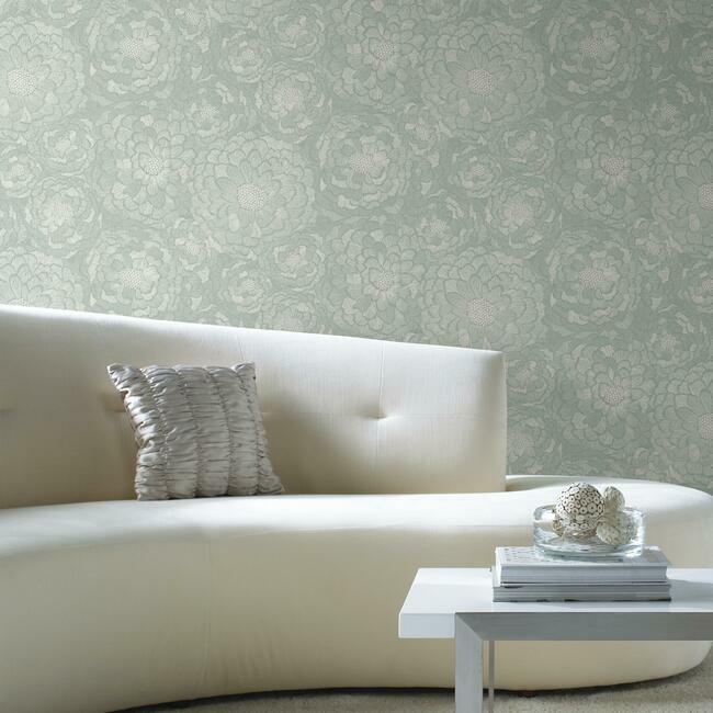 Zen Dahlia Peel and Stick Wallpaper Peel and Stick Wallpaper RoomMates   