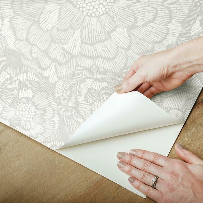 Zen Dahlia Peel and Stick Wallpaper Peel and Stick Wallpaper RoomMates   