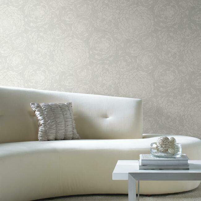 Zen Dahlia Peel and Stick Wallpaper Peel and Stick Wallpaper RoomMates   