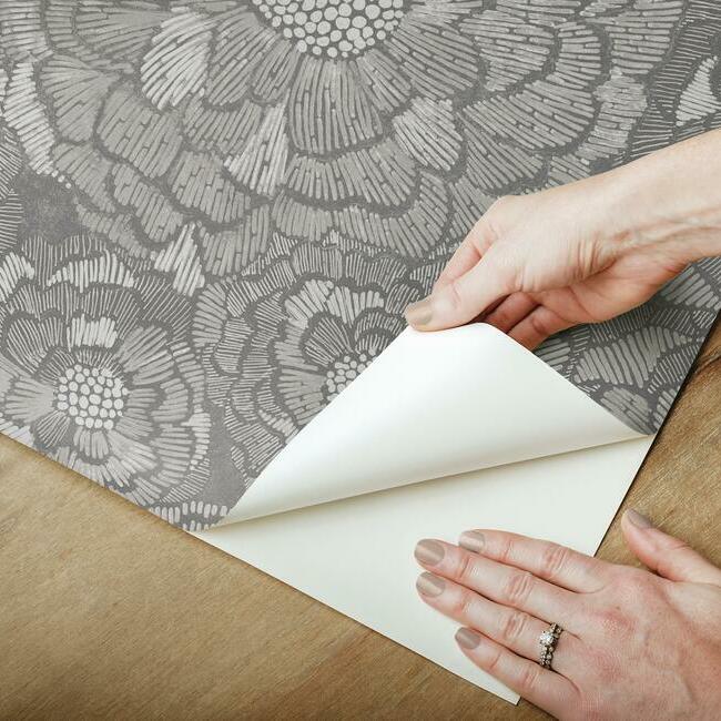 Zen Dahlia Peel and Stick Wallpaper Peel and Stick Wallpaper RoomMates   