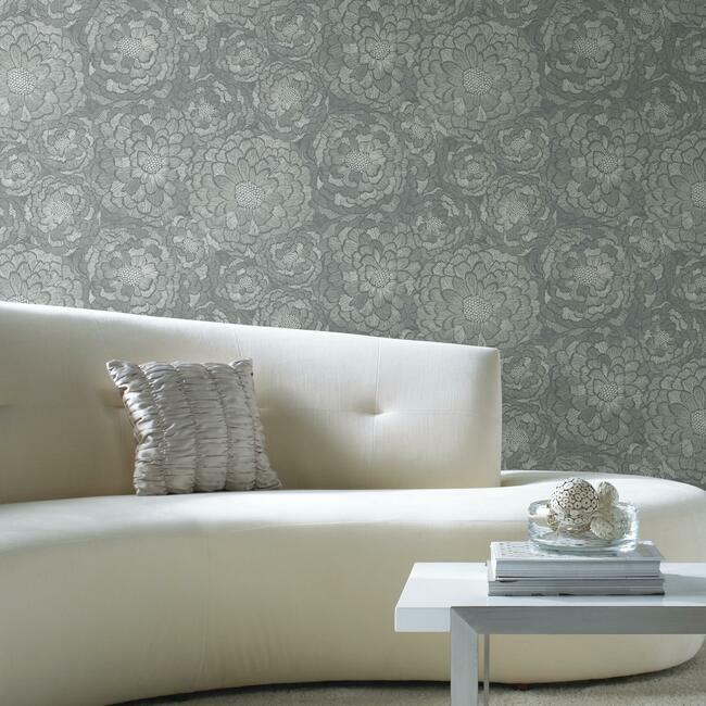 Zen Dahlia Peel and Stick Wallpaper Peel and Stick Wallpaper RoomMates   