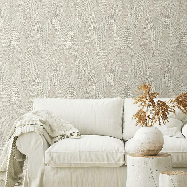 Woven Reed Stitch Peel & Stick Wallpaper Peel and Stick Wallpaper RoomMates   