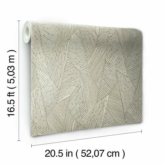 Woven Reed Stitch Peel & Stick Wallpaper Peel and Stick Wallpaper RoomMates   
