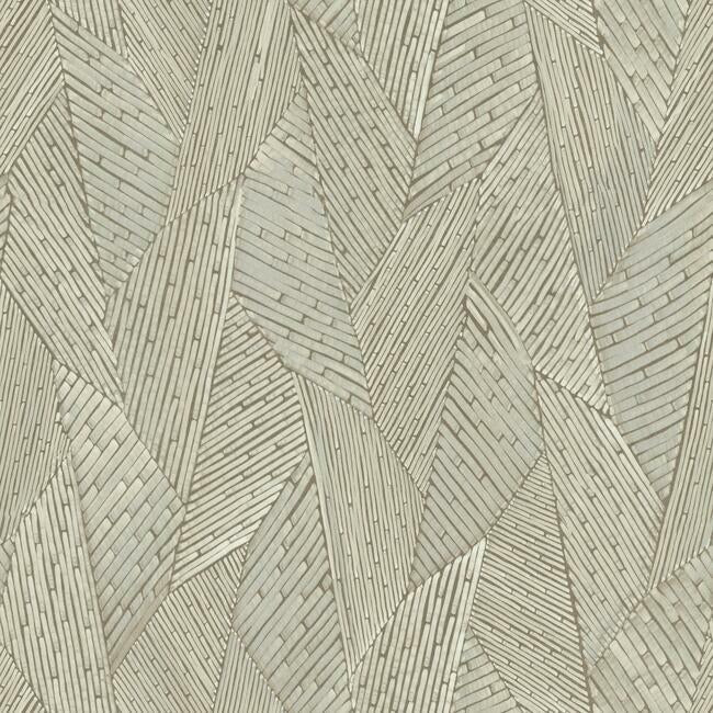 Woven Reed Stitch Peel & Stick Wallpaper Peel and Stick Wallpaper RoomMates Roll Brown 