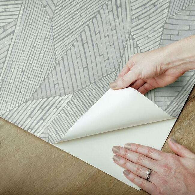 Woven Reed Stitch Peel & Stick Wallpaper Peel and Stick Wallpaper RoomMates   