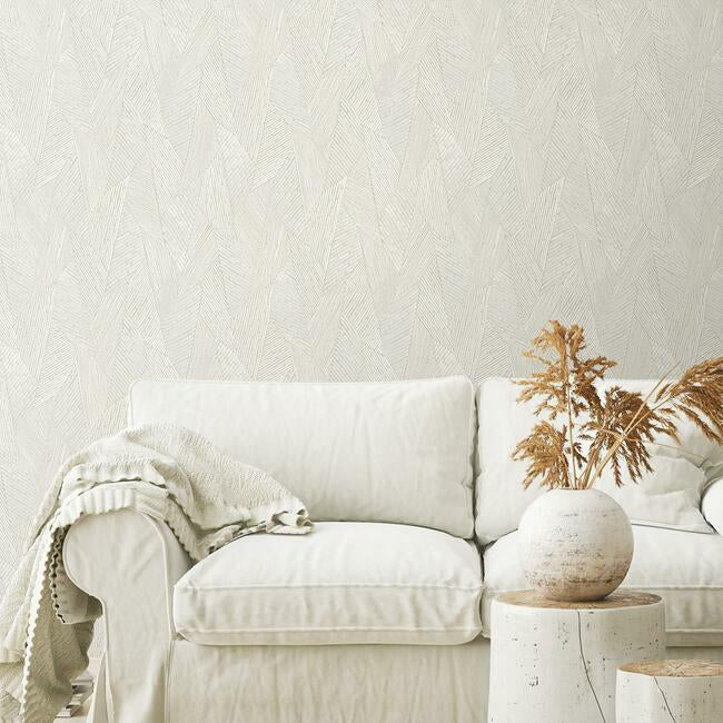 Woven Reed Stitch Peel & Stick Wallpaper Peel and Stick Wallpaper RoomMates   