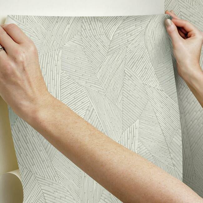 Woven Reed Stitch Peel & Stick Wallpaper Peel and Stick Wallpaper RoomMates   