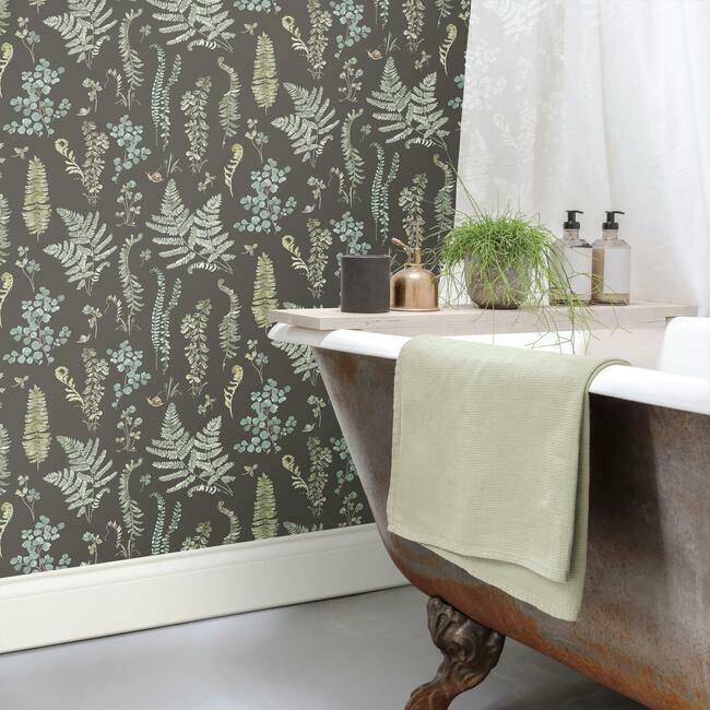 Lisa Audit Fern Study Peel & Stick Wallpaper Peel and Stick Wallpaper RoomMates   