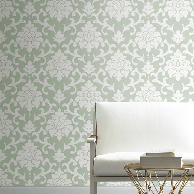 Damask Peel & Stick Wallpaper Peel and Stick Wallpaper RoomMates   