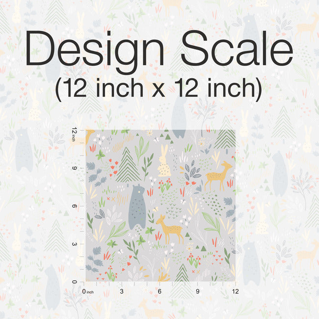 Spring Forest Pals Peel & Stick Wallpaper Peel and Stick Wallpaper RoomMates   